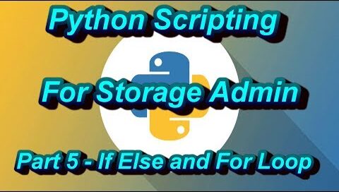 If Else and For Loop In Python Scripting For Storage Admin