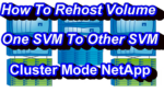 How To Rehost Volume In NetApp Cluster Mode