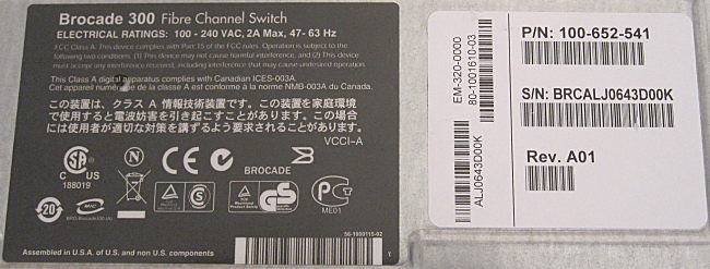 How To Find Brocade Serial Number Physically