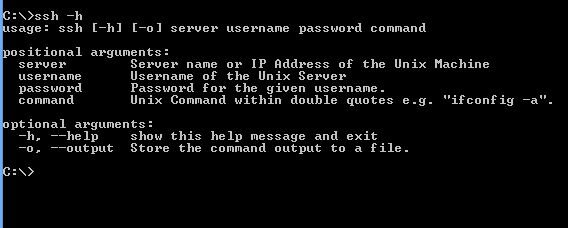 Unix Command From Windows